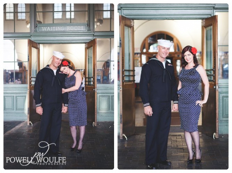 A Downtown San Diego Vintage Engagement