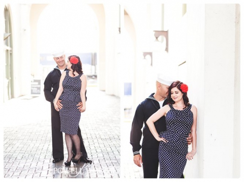 A Downtown San Diego Vintage Engagement