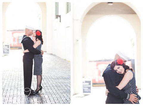 A Downtown San Diego Vintage Engagement