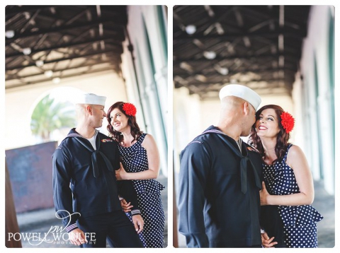 A Downtown San Diego Vintage Engagement