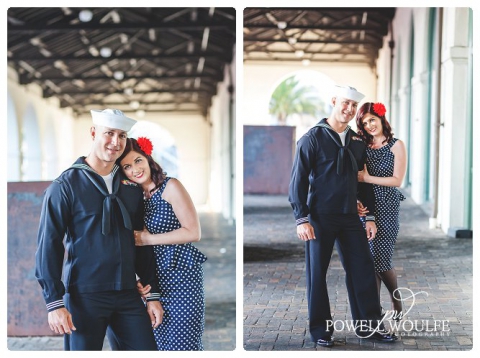 A Downtown San Diego Vintage Engagement