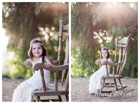 Lavender Princess 5 Year Milestone Session by Powell Woulfe Photography