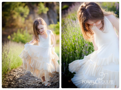 Lavender Princess 5 Year Milestone Session by Powell Woulfe Photography