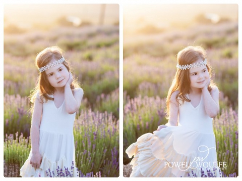 Lavender Princess 5 Year Milestone Session by Powell Woulfe Photography