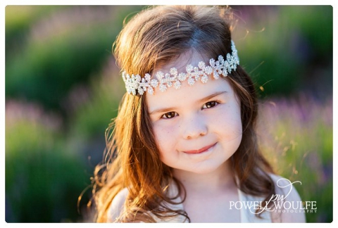 Lavender Princess 5 Year Milestone Session by Powell Woulfe Photography