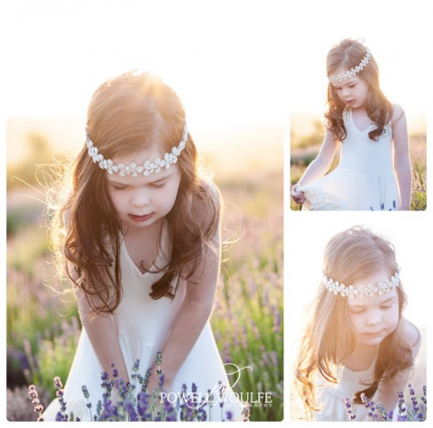 Lavender Princess 5 Year Milestone Session by Powell Woulfe Photography