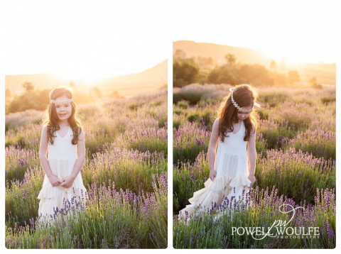 Lavender Princess 5 Year Milestone Session by Powell Woulfe Photography