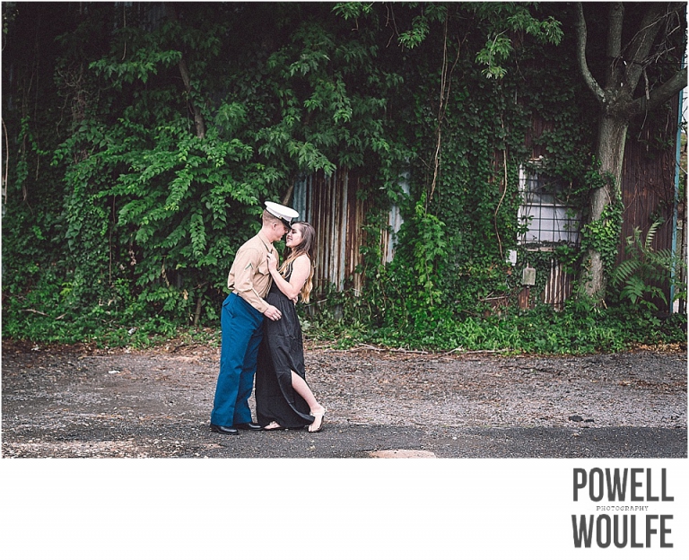 Old Town Alexandria Military Couple Session by Powell Woulfe Photography