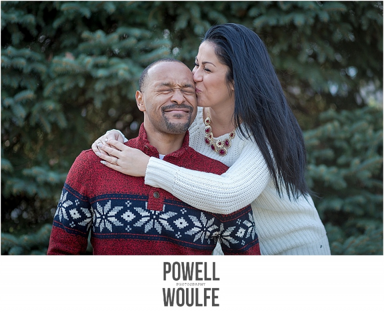 Historic Savage Mill Couple's Holiday Session by Powell Woulfe Photography