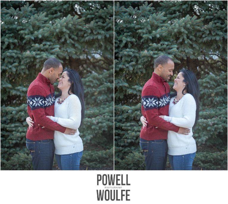 Historic Savage Mill Couple's Holiday Session by Powell Woulfe Photography