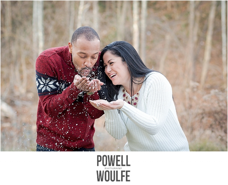Historic Savage Mill Couple's Holiday Session by Powell Woulfe Photography